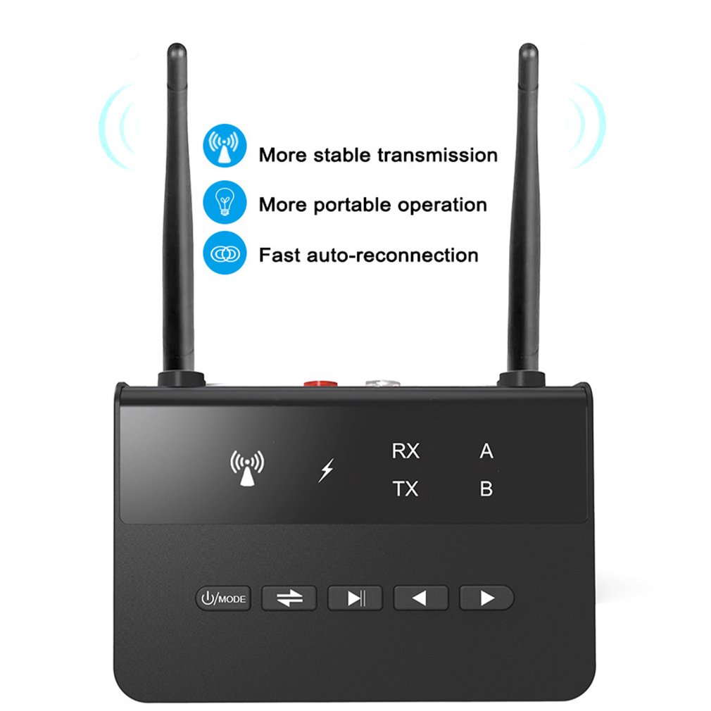 80M Bluetooth 5.0 Transmitter Receiver Bypass Aptx LL Low Latency