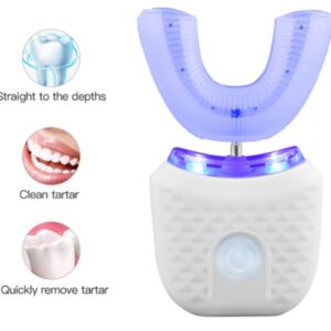 Whitening Bright White Toothbrush U shaped Ultrasonic Automatic Electric Tooth Brush Oral Cleansing Brush