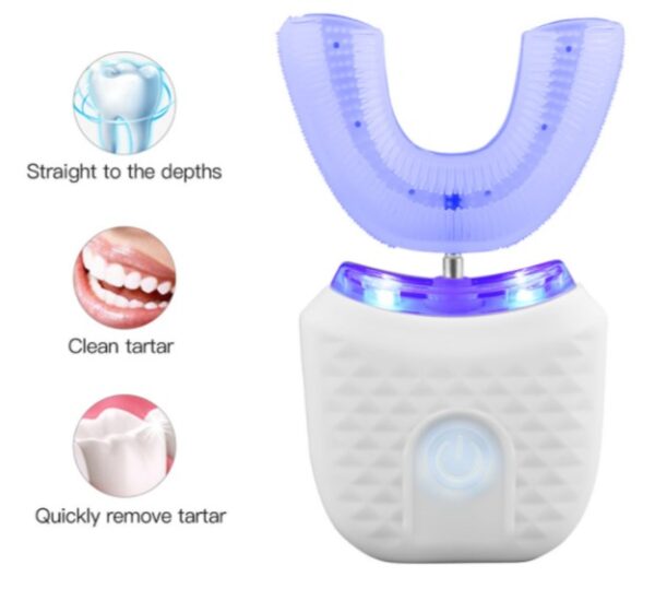 Whitening Bright White Toothbrush U shaped Ultrasonic Automatic Electric Tooth Brush Oral Cleansing Brush