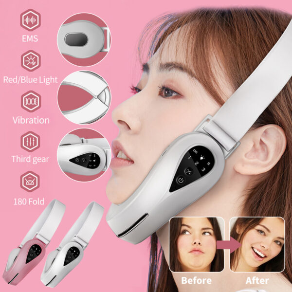 Face massager Chin Lift Belt LED Photon Therapy Face Slimming Vibration Device Facial massager Face Lifting Machine skin care