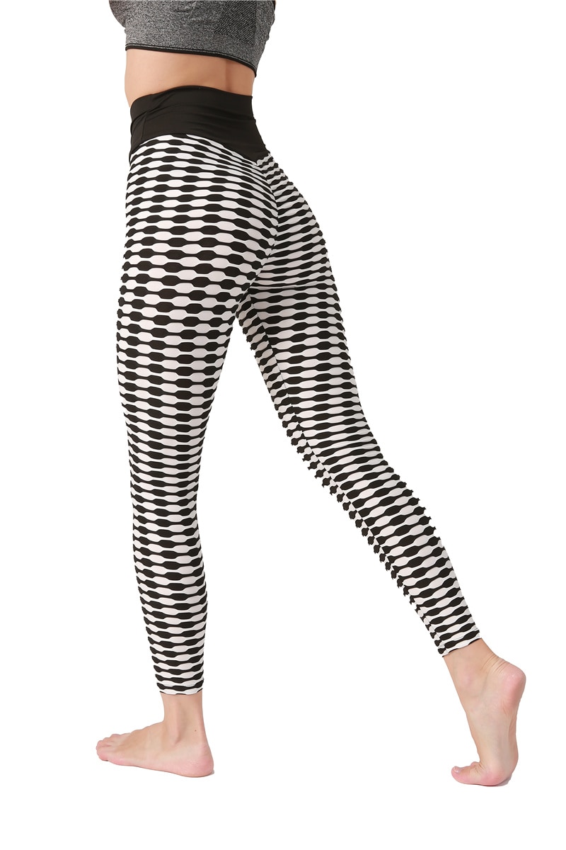 Womens Workout Leggings High Waist Yoga Tummy Control Booty Pants Running Butt Lift Tights Plus Size 