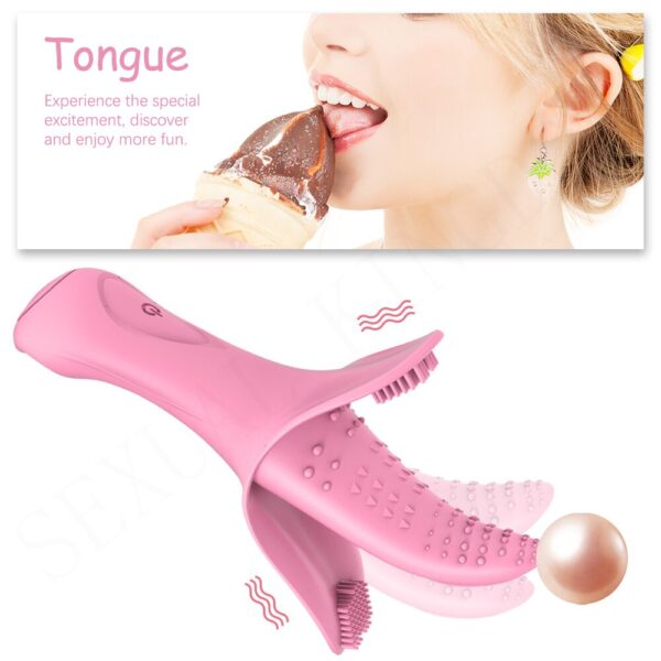 3 Shocking Point Vibrator Tongue Licking Sex Toys Vagina Stimulator G-spot Clitoris Massage Female Masturbator Adult Sex Product - Image 2