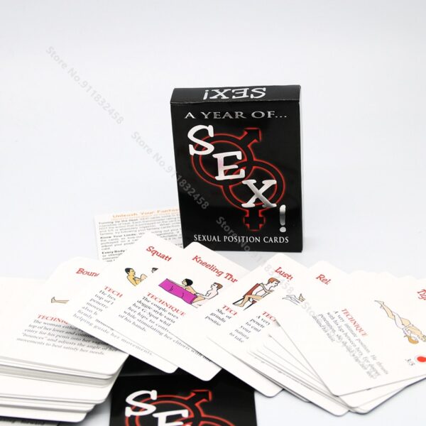 Erotic Games Sexual Positions Play Paper Cards A Year of Sex for Adult Sexy Game Cards Sets for Couple Game Sex Postion Sex Toys - Image 3