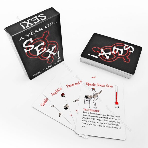 Erotic Games Sexual Positions Play Paper Cards A Year of Sex for Adult Sexy Game Cards Sets for Couple Game Sex Postion Sex Toys - Image 5