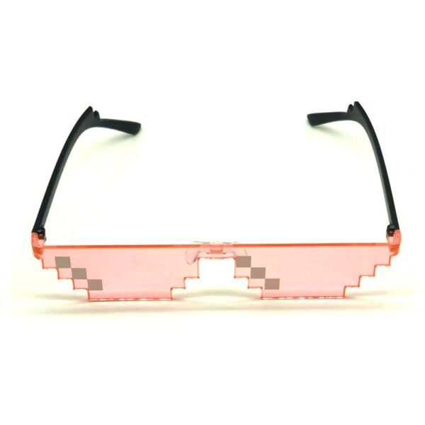 Mosaic Sunglasses Trick Toy Thug Life Glasses Coding Pixel Trendy Cool Glasses Women Men Black Mosaic Sunglass Kid Funny Eyewear - Image 3