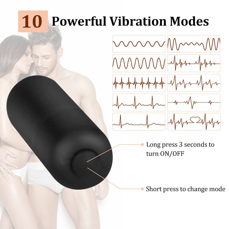 Testicle Massage Vibrator Sex Toys For Men Delay Ejaculation Ring Male Masturbator Vibrating