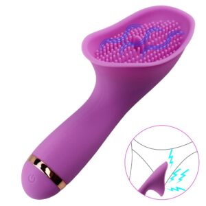 10 Mode Powerful G-spot Massage Tongue Licking Vibrator Thorn AV Rod Vaginal Clitoris Stimulator Brush Oral Women Sex Toys