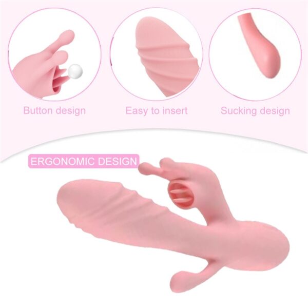 Rabbit Vibrator Sex Toy Warming Dildo for Women Tongue Licking Female Masturbator Massager AV Stick Couple Butt Plug - Image 3