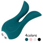 Sexy Rabbit Ear Pocket Vibrator for Women Nipple Clamps Clitoris Stimulator Vaginal Anal Plug Female Masturbator Sex Toys Erotic