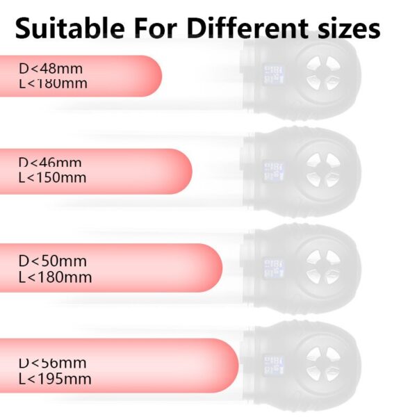 Penis Pump with Lubricant Rechargeable Cock Vacuum Pump For Men Penis Enlargement Male Masturbators Penise Extender Sex Toys - Image 2