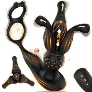 Remote Control Prostate Massager Anal Vibrator Male Sex Toys for Men Anal Plug 9 Tension Shock Flapping Thrusting Vibrating Plug