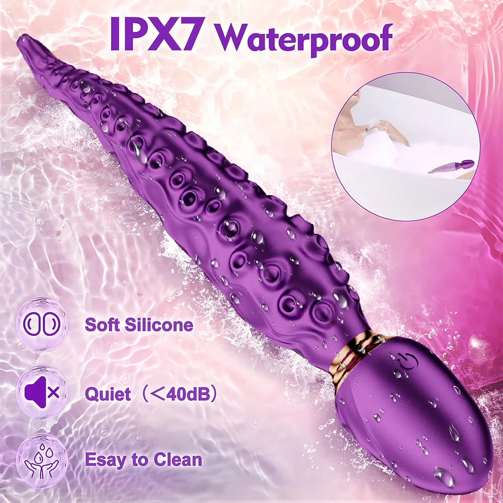 Octopus Tentacle Vibrator Female G Spot Clit Vagina Stimulation 360° Rotation Silicone Dildo Masturbation Sex Toy for Women - Image 10