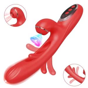 3 in 1 Sucking Tapping G Spot Vibrator Dildo Sex Toys for Women Adults Flapping Vibrators Vibration Clitoral Nipple Stimulation