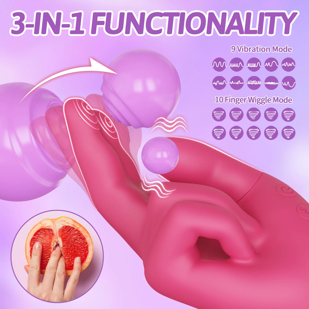 Wiggle Finger Vibrator for Women Sex Toys G-Spot Vagina Vibrator Heating Vibrators Female Masturbator Clitoris Clit Stimulator - Image 3