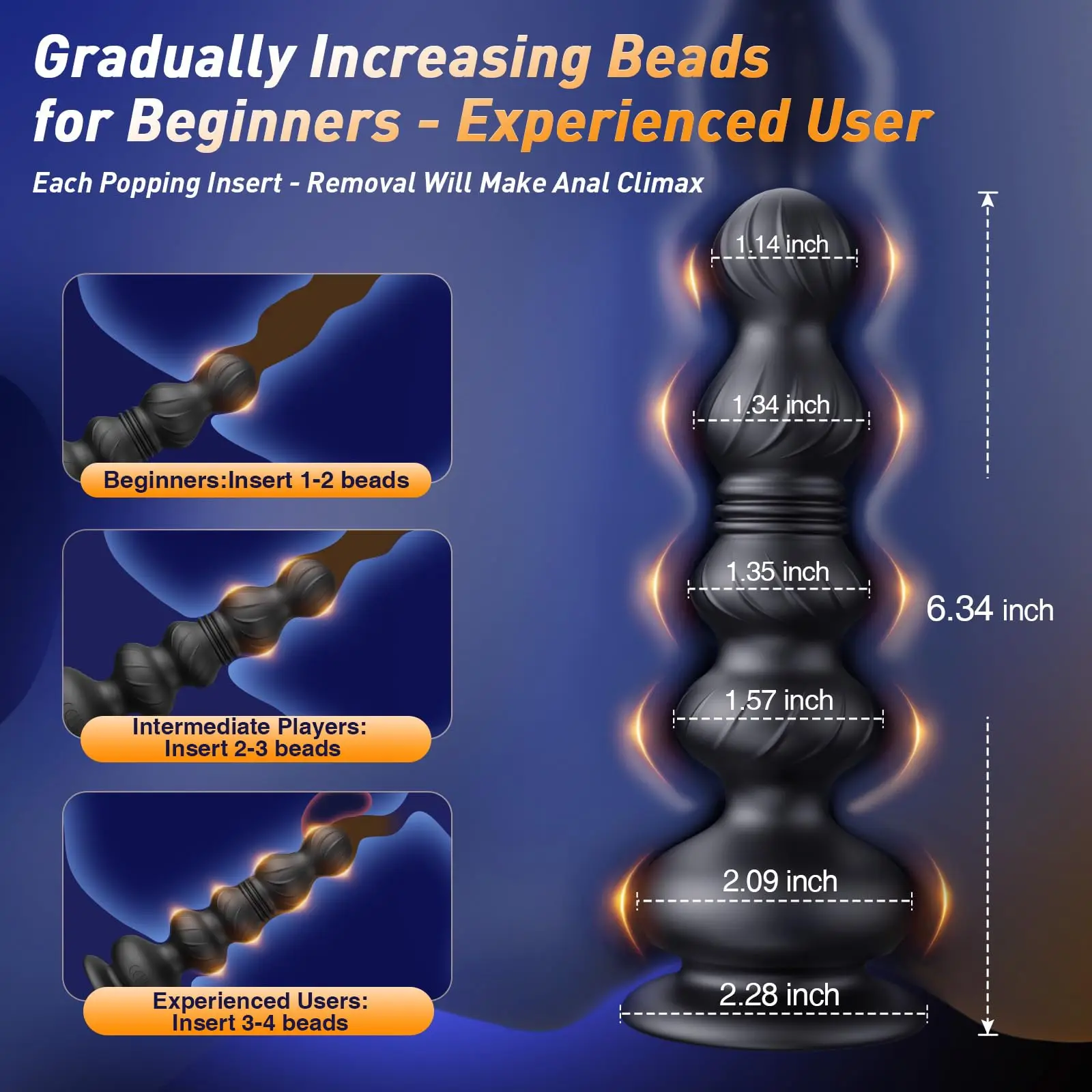 KUSHOR Thrusting Anal Bead Vibrator Male Prostate Massager APP Remote Control Butt Plug Trainer Adults Sex Toys for Men Women - Image 4