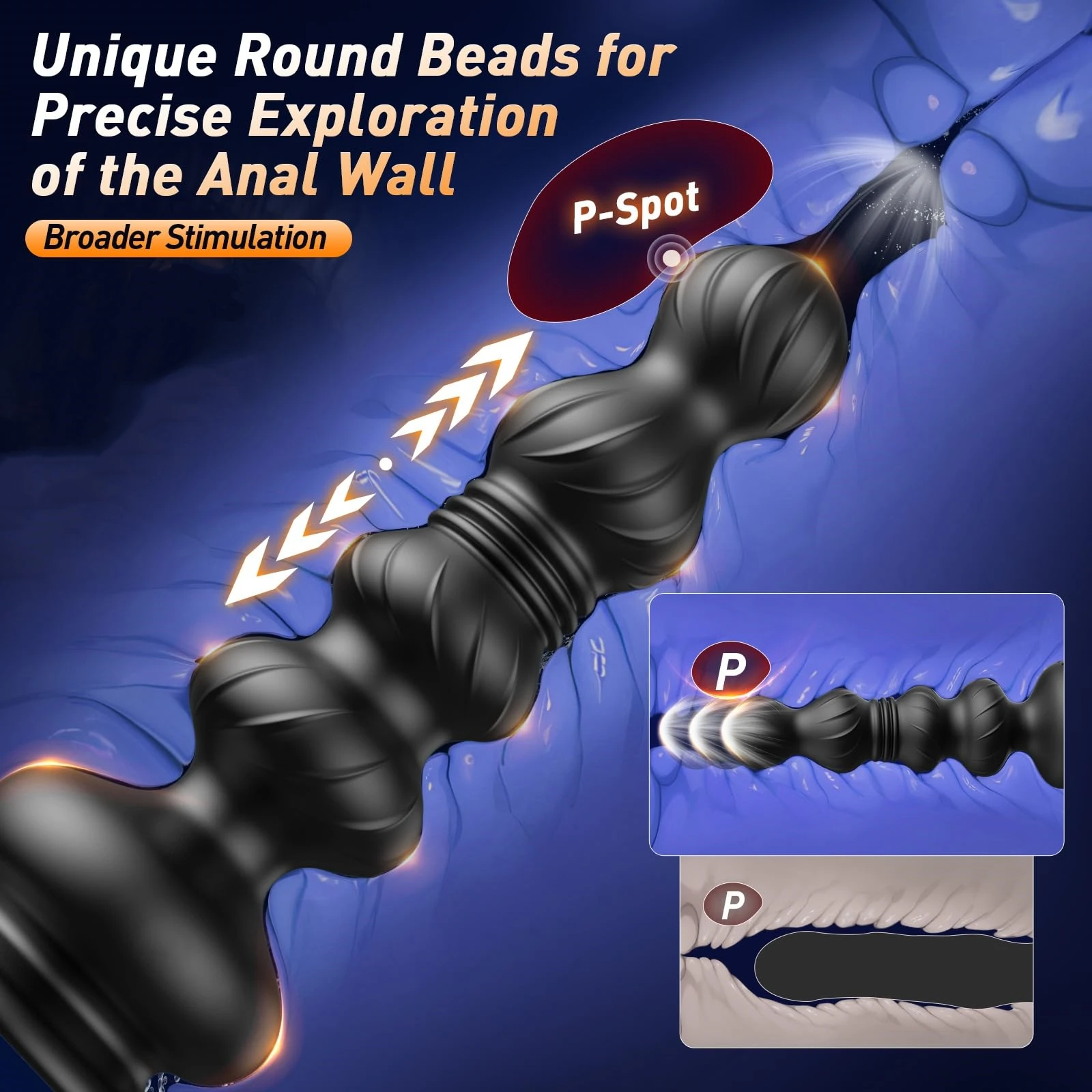 KUSHOR Thrusting Anal Bead Vibrator Male Prostate Massager APP Remote Control Butt Plug Trainer Adults Sex Toys for Men Women - Image 2